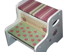 Patchwork PinkTwo Step Stool