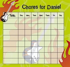 Rock Star  Chore Chart