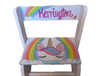 Rainbow Unicorn Flip step stool