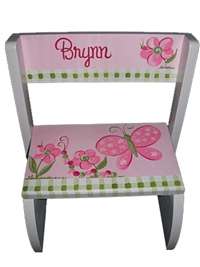 Personalized step stool Spring Meadow Flip