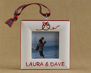 Wreath Personalized Photo Ornament