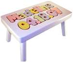 White Birthdate stool