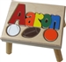 personalized puzzle step stool nat maple sports
