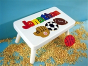 White sports stool