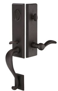 Emtek Rectangular Monolithic Handleset