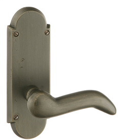 Emtek Sandcast Bronze Side Plate Lock