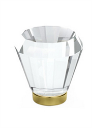 Emtek Brookmont Clear Crystal Cabinet Knob