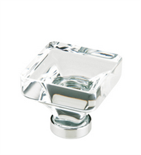 Emtek Lido Clear Crystal Cabinet Knob