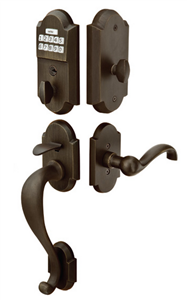 Emtek Classic Sandcast Bronze Keypad Entryset