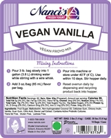 Frozen Yogurt Mix - Vegan Vanilla/Neutral - 83136-F  (1 - 3lb Bag)