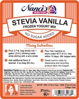 Frozen Yogurt Mix - Stevia Vanilla - 85138-F (1 - 2.7lb Bag)