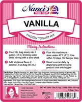 Low-Fat Vanilla - Nanci's Frozen Yogurt Mix - 90136-F (1 - 3lb Bag)