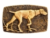 Ansell Bray - Bronze Dog (Pointer) Belt Buckle