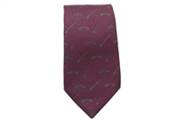 Necktie - Print Maroon