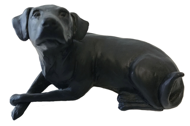 Christopher Smith Bronze Dog Sculpture