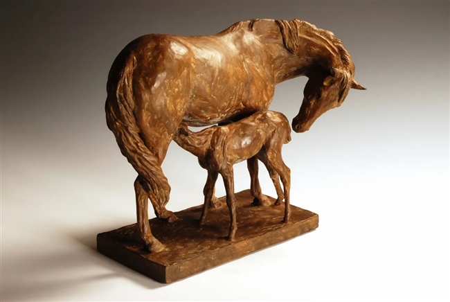 Mare & Foal - Equestian Bronze Bronze Sculpture - Edition Limited to 25