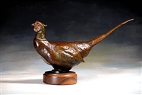 Spring Rooster - Rooster Pheasant Bronze Sculpture