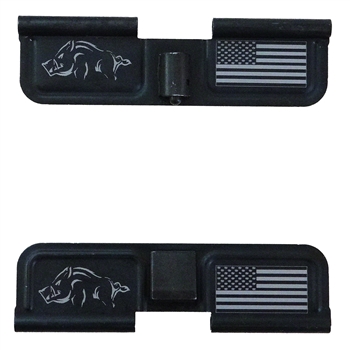 Feral Hog and USA Flag Ejection Port Cover