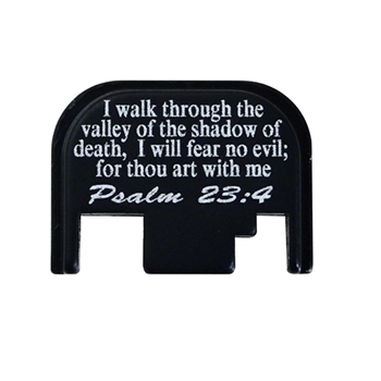 Psalm 23:4 on a Glock back plate