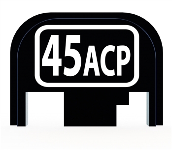 45 ACP back plate for Glock