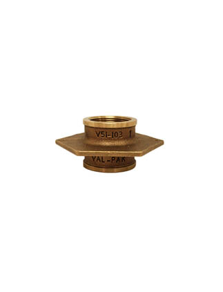 Val-Pak 1.5" NPT No Leak Flange Fitting w/ Bonding Screw Tapered/Tapered Bronze V51-103-1