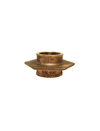 Val-Pak 2" NPT No Leak Flange Fitting w/ Bonding Screw Tapered x Straight Bronze V51-104