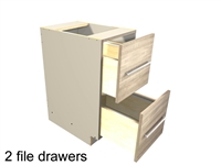 File drawer base cabinet (2 equal height file drawers)