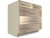5 drawer split top base cabinet
