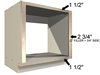 Base appliance case with a DUAL TOP and DUAL DECK and 2 SIDE FILLERS