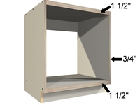 Base appliance case with a DUAL TOP and DUAL DECK