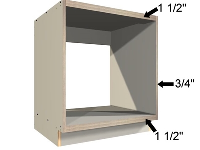 Base appliance case with a DUAL TOP and DUAL DECK