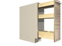 Pullout Rack (short storage on top with 2 shelves below)