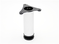 6" tall Exposed Leveling Foot-matte aluminum