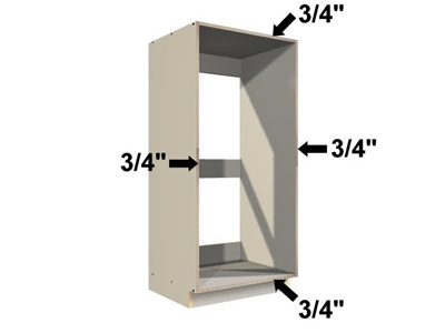 Standard tall appliance case