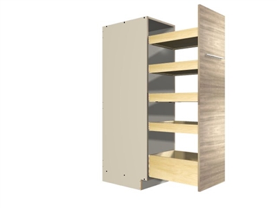 Pullout Pantry Rack (5 varied height shelves)