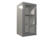 1 glass door wall closet cabinet (GREY INTERIOR)