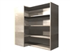 90 degree CORNER adjustable shelf wall cabinet (LEFT side return)
