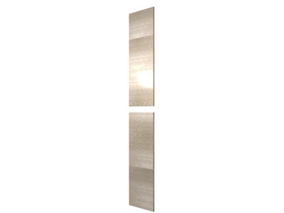 Two piece closet finished end panel (HORIZONTAL grain - OVER 80" HEIGHT)