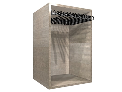 Closet Pants Pullout Rack Cabinet (18" wide hamper, 19.50" wide cabinet)