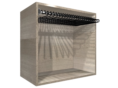 Closet Pants Pullout Rack Cabinet (30" wide hamper, 31.50" wide cabinet)