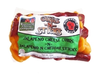 10oz. Jalapeno Cheese Curds n Jalapeno Cheddar Sticks Pack