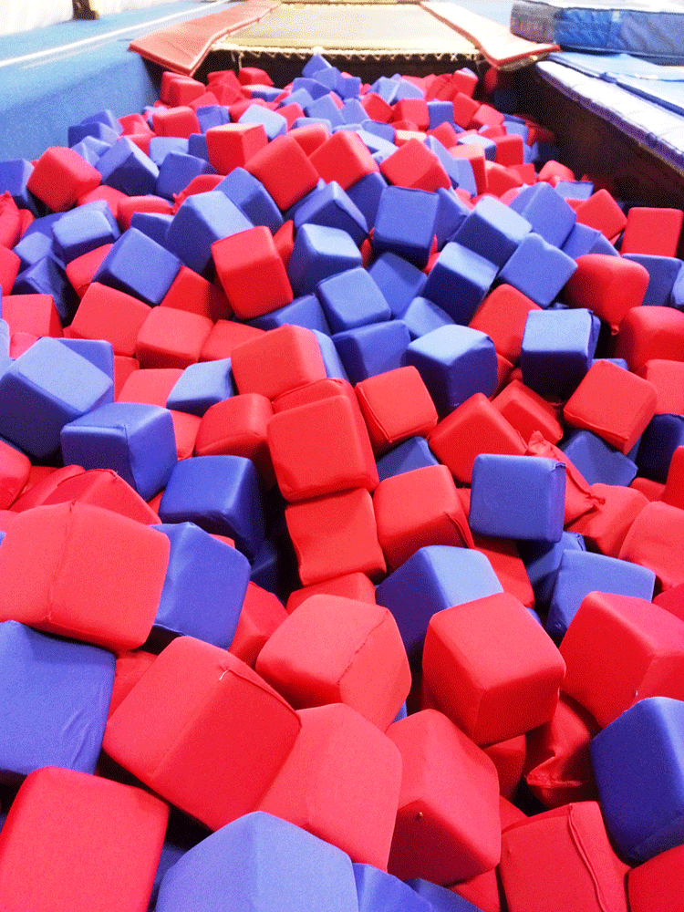 8 Foam Pit Cube Velcro Covers