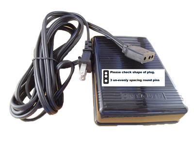 5pcs Foot Control Pedal with Lead Cord Kenmore 385.1284180, 385.1564180, 385.157510, 385.16631490 # 032270116, 033770114, 031870119, 3C-135-B