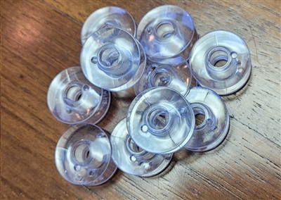 10 Plastic Sewing drop-in Bobbins for Singer 66 Class