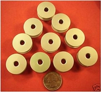 10 ALUMINUM BOBBINS M SIZE QUILTING FOR TIN LIZZIE 18