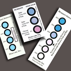 04BT14C11 HUMIDITY INDICATOR CARDS, 8%, 2"x1.5", 500/QUART CAN