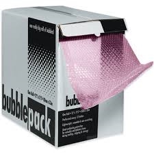 BUBBLE, POLY, ANTI-STATIC, 3/16", 24"x175', 12" PERF., BOXED