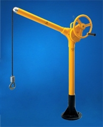 SKY HOOK W/BOLT DOWN BASE, HANDCRANK LIFT W/360 SWIVEL, 500#