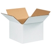 Box, 8 x 8 x 6 White 200# / 32 ECT 25 bdl./ 750 bale