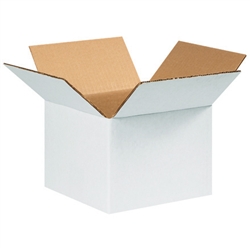 Box, 8 x 8 x 6 White 200# / 32 ECT 25 bdl./ 750 bale